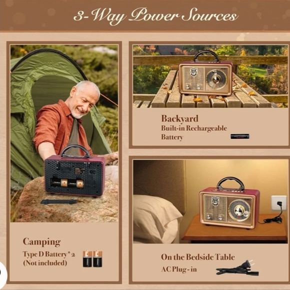 Vintage Design Meier M 110Bt Bluetooth Usb Sd Dvs Nostalgic Radio Fm Am Sw - Picture 6 of 6